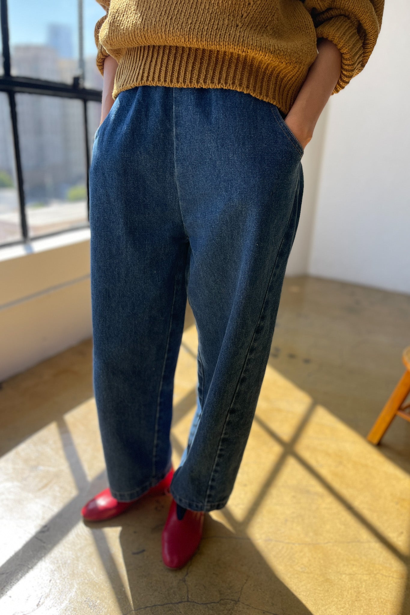 Le Bon Shoppe Blue Denim Arc Pants