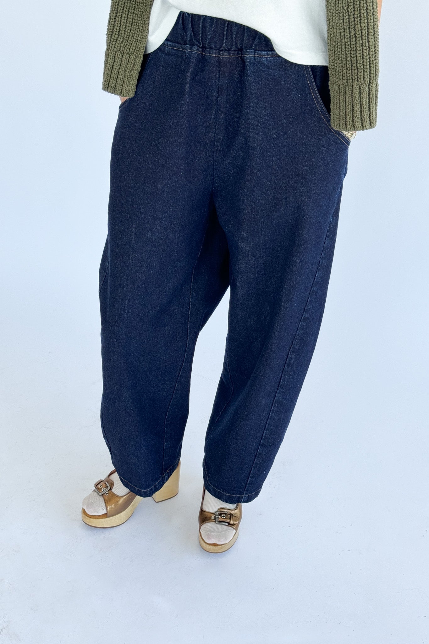 Le Bon Shoppe Blue Denim Arc Pants