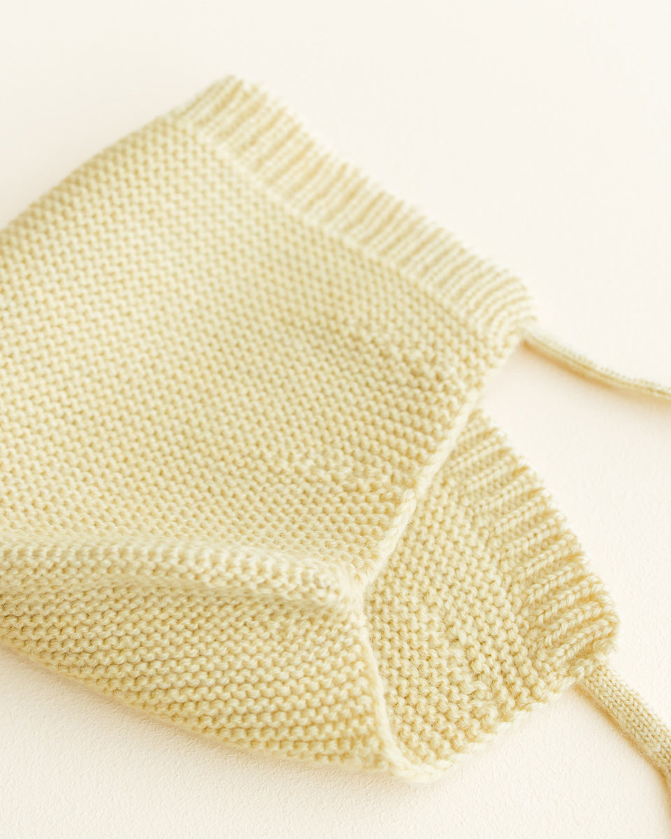Light Yellow Dolly Bonnet 1-3m