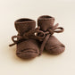 Mocha Merino Wool Booties