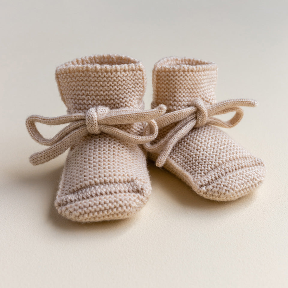 Oat Merino Wool Booties