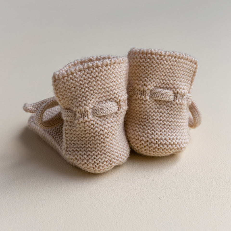 Oat Merino Wool Booties