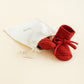 Red Merino Wool Booties