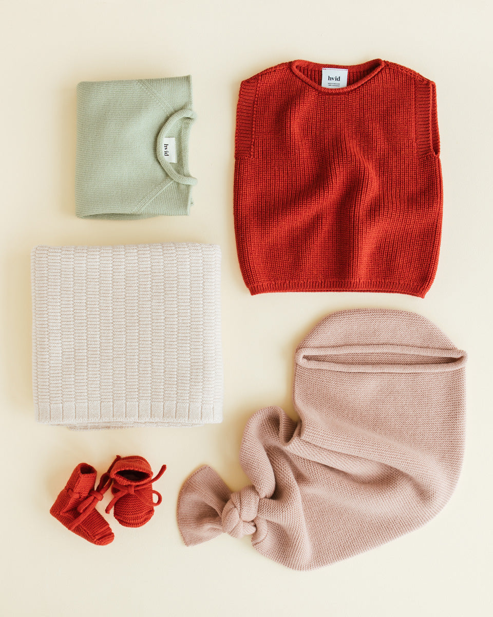 Red Merino Wool Booties