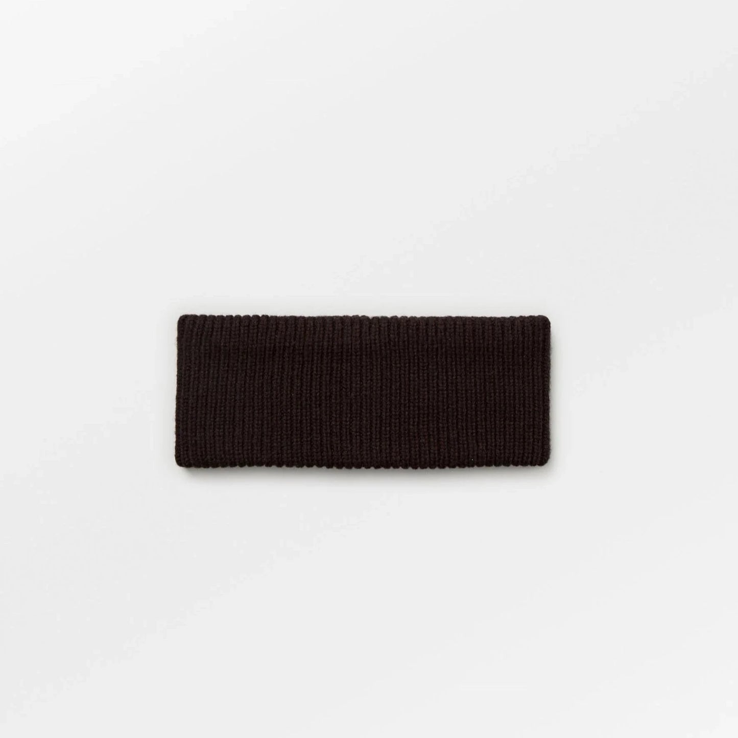 Black Becksöndergaard Woona Headband made from a soft wool blend, perfect for cold autumn and winter days.