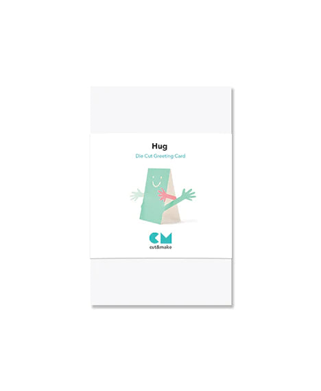 C&M Hug Cut Out Greeting Card