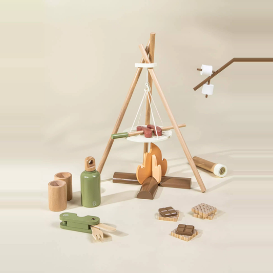 Wooden Camping Playset