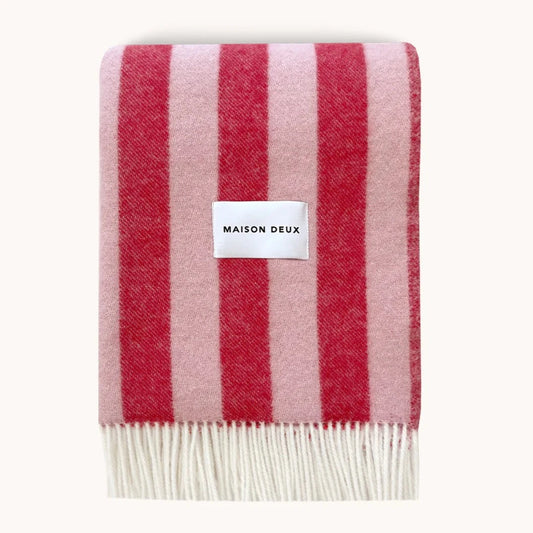 Maison Deux - Pink Cherry Candy Wrap Blanket