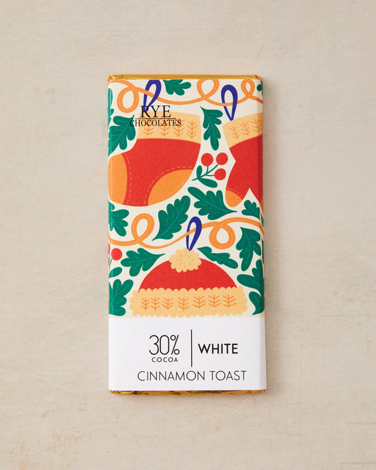 Cinnamon Toast Amber White Chocolate Bar - 30% Cocoa