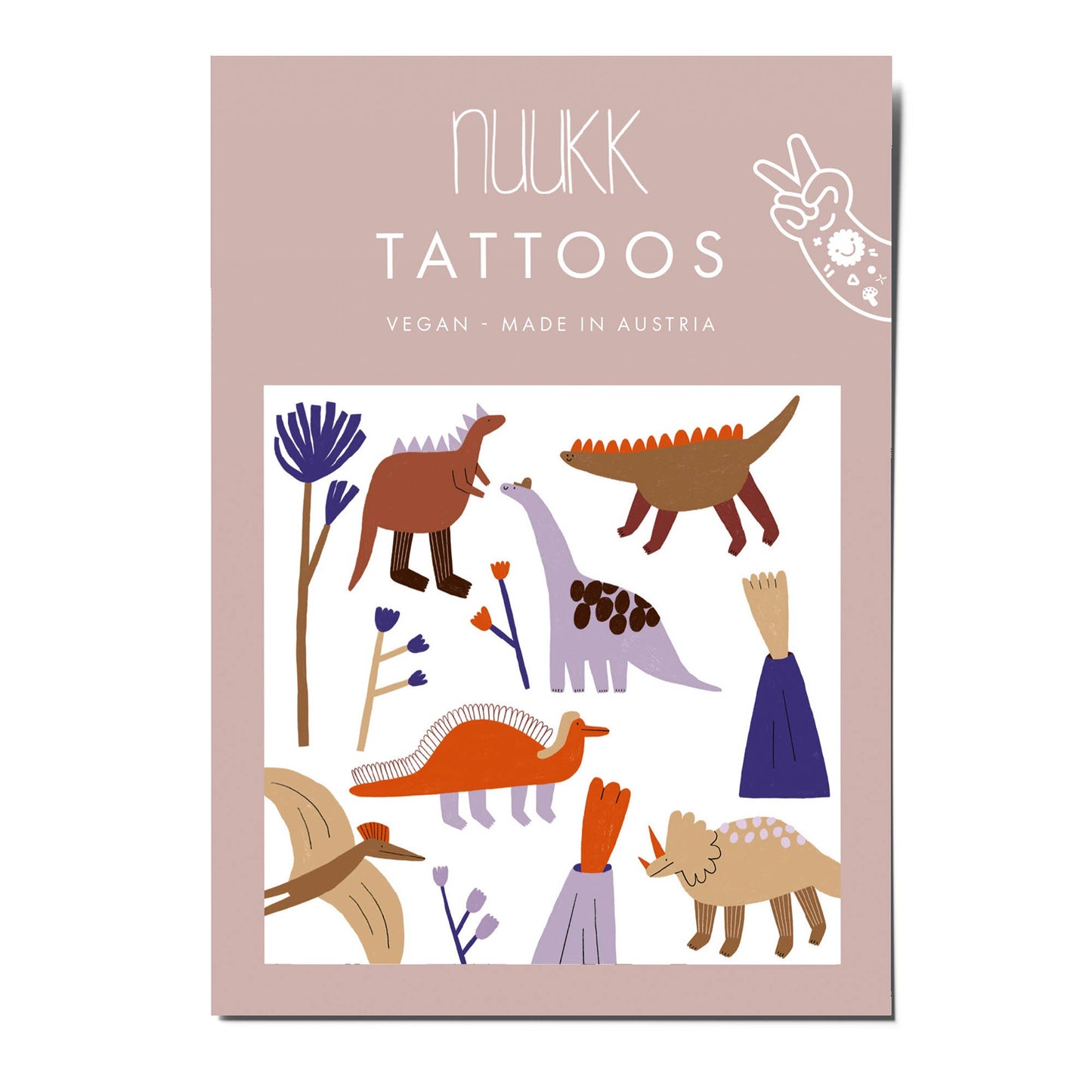 Dino Crew Organic Temporary Tattoos