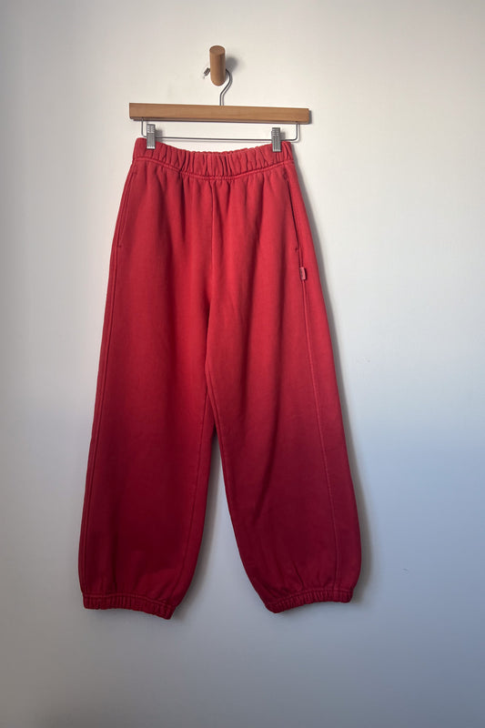 Le Bon Shoppe Coral Red French Terry Balloon Pants