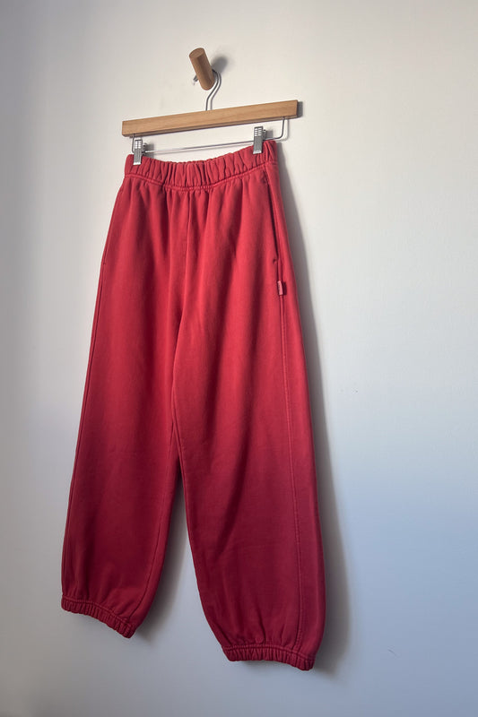 Le Bon Shoppe Coral Red French Terry Balloon Pants