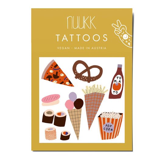 Fast Food Organic Temporary Tattoos