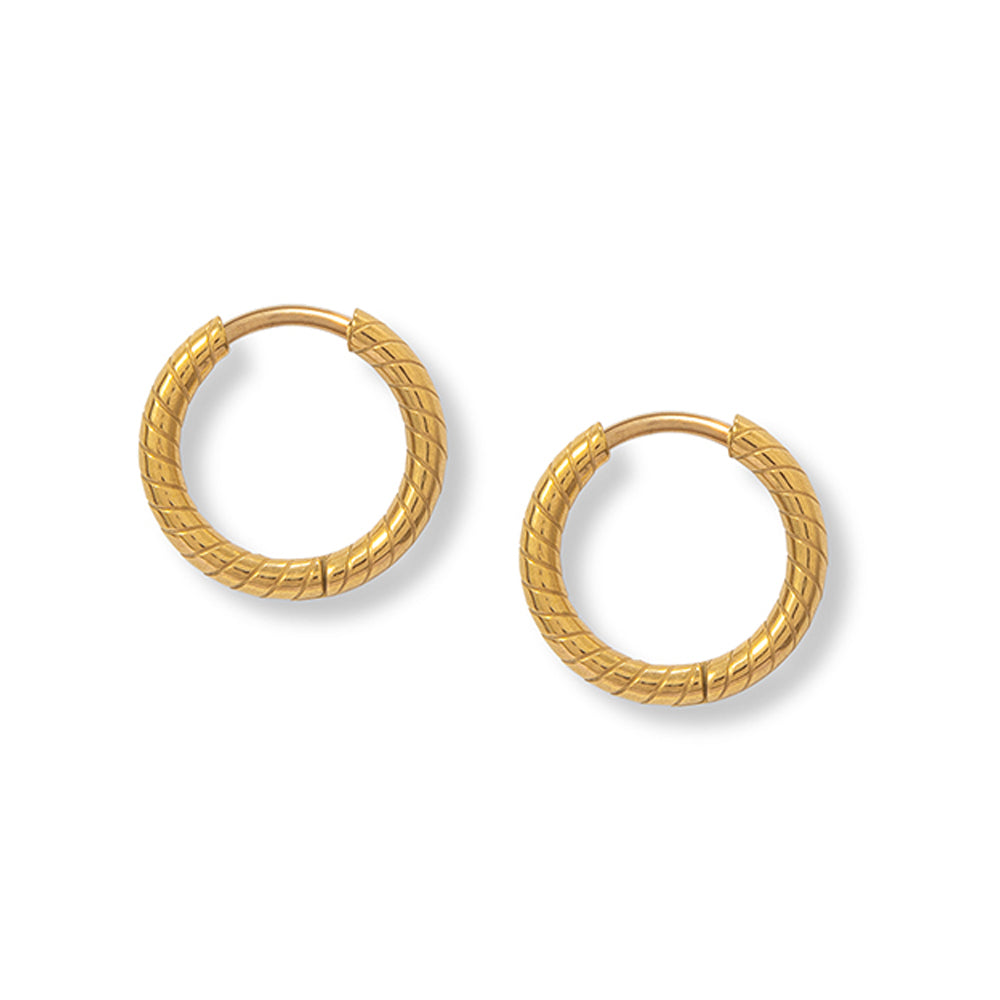 A Weathered Penny Gold Seren Hoops