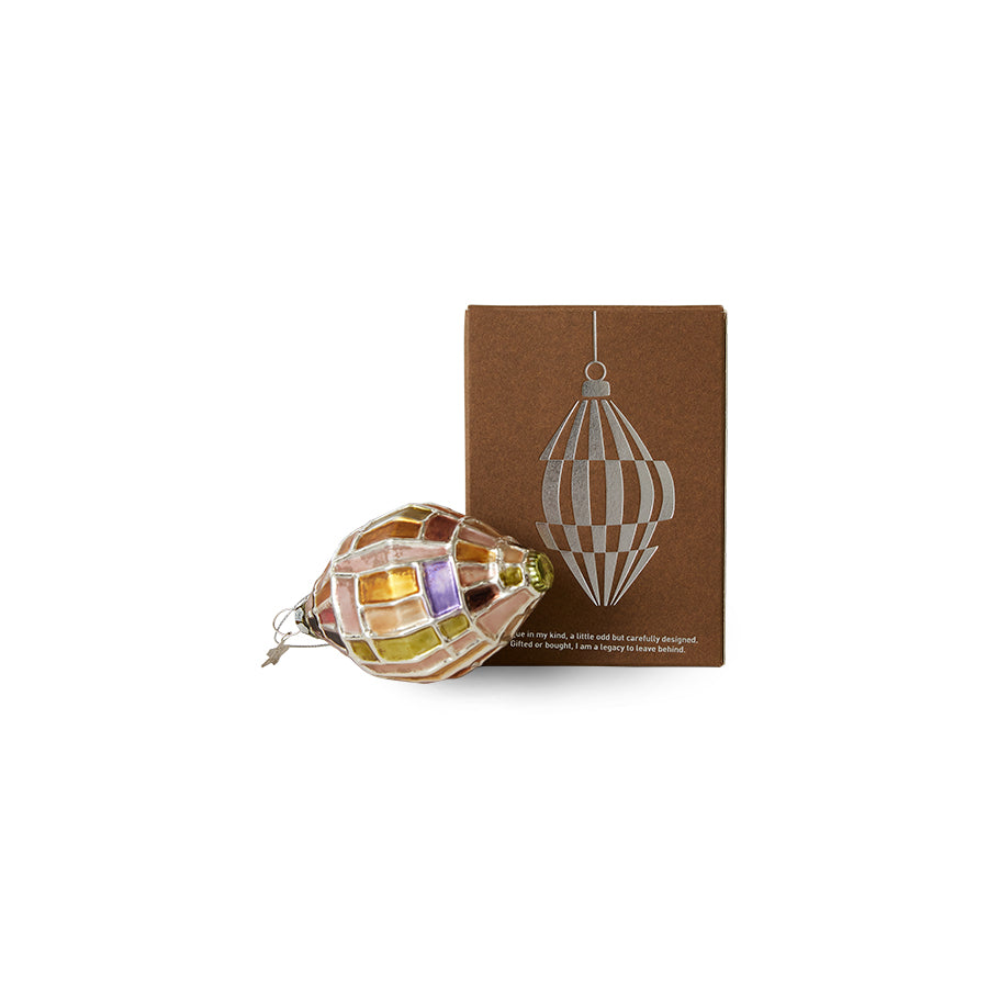 HKliving Brutalist Oval Christmas Ornament