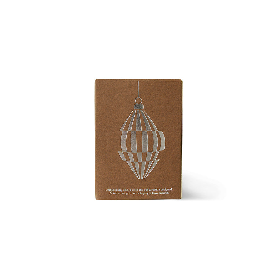 HKliving Brutalist Oval Christmas Ornament