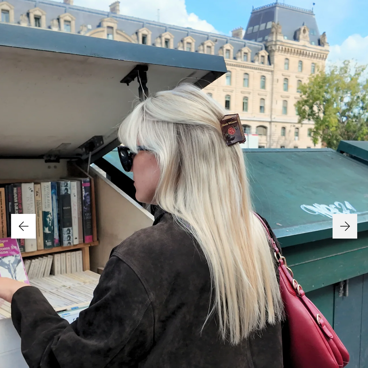 Hand-Painted Little Women Mini Book Claw Hair Clip