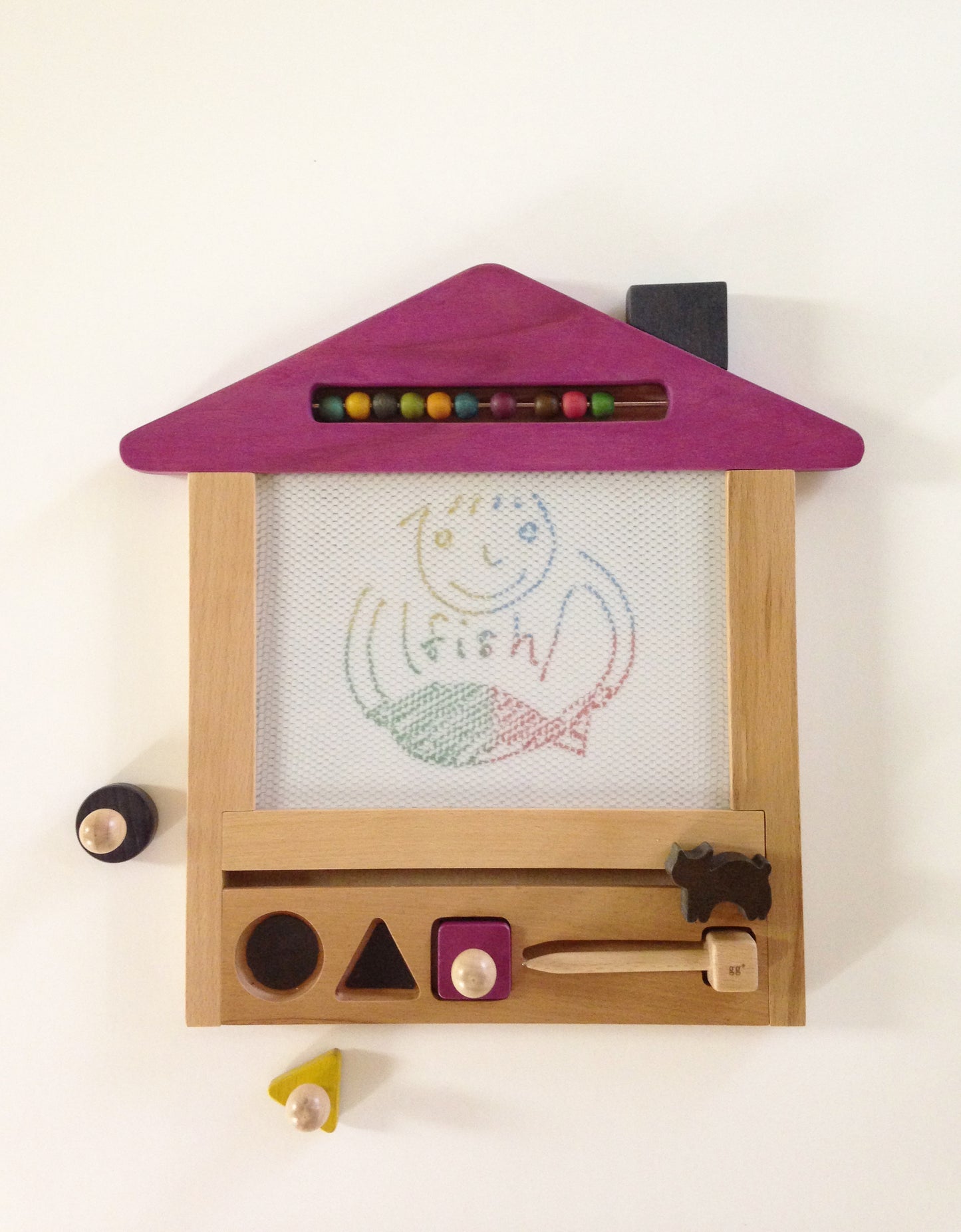 kiko+ & gg* Oekaki House Magnetic Drawing Board Cat