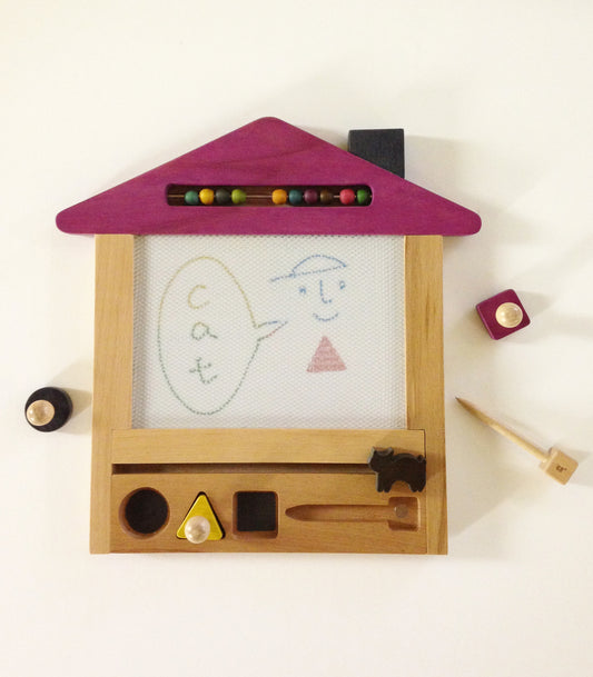 kiko+ & gg Oekaki House Magnetic Drawing Board Cat
