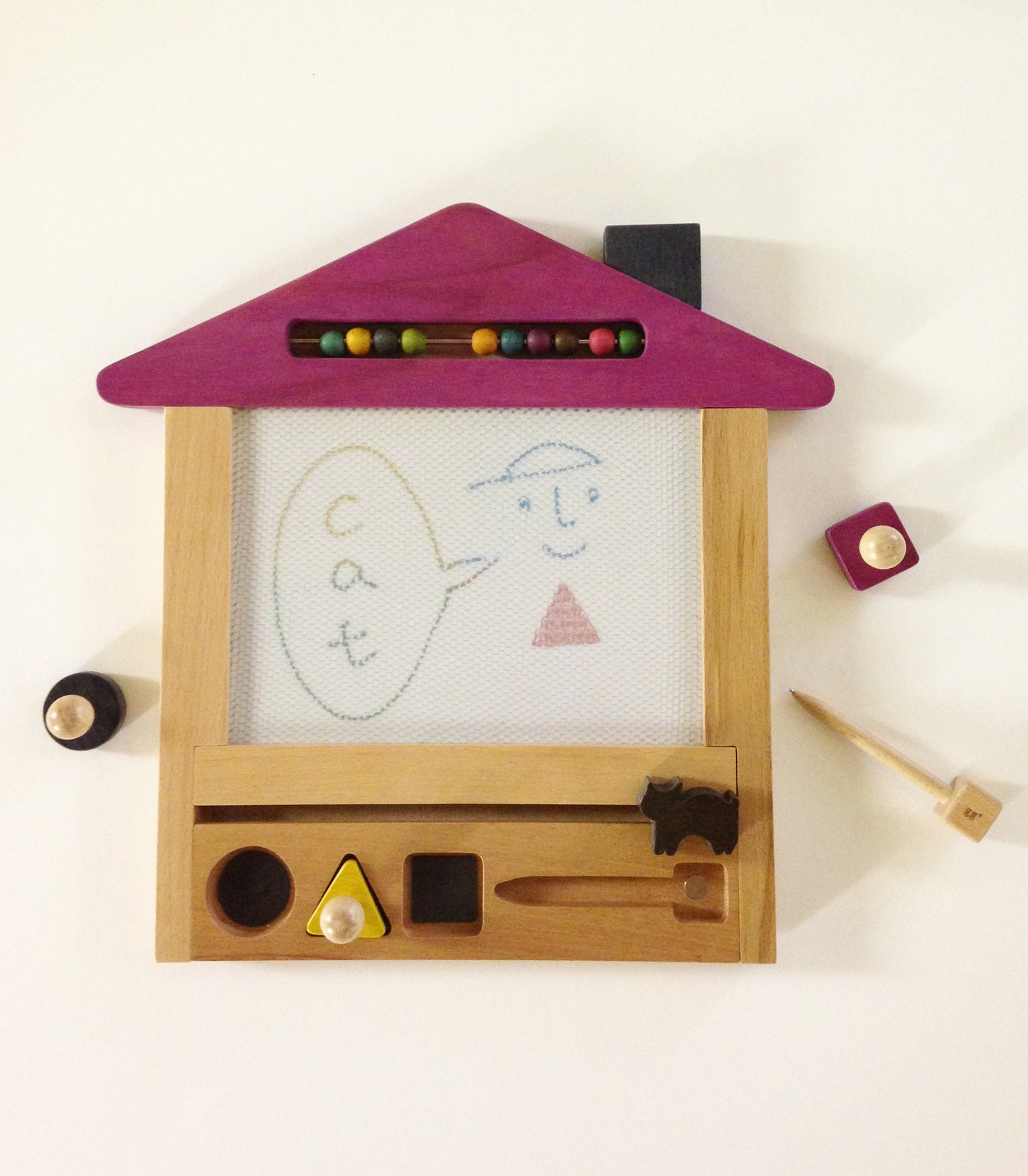 kiko+ & gg* Oekaki House Magnetic Drawing Board Cat