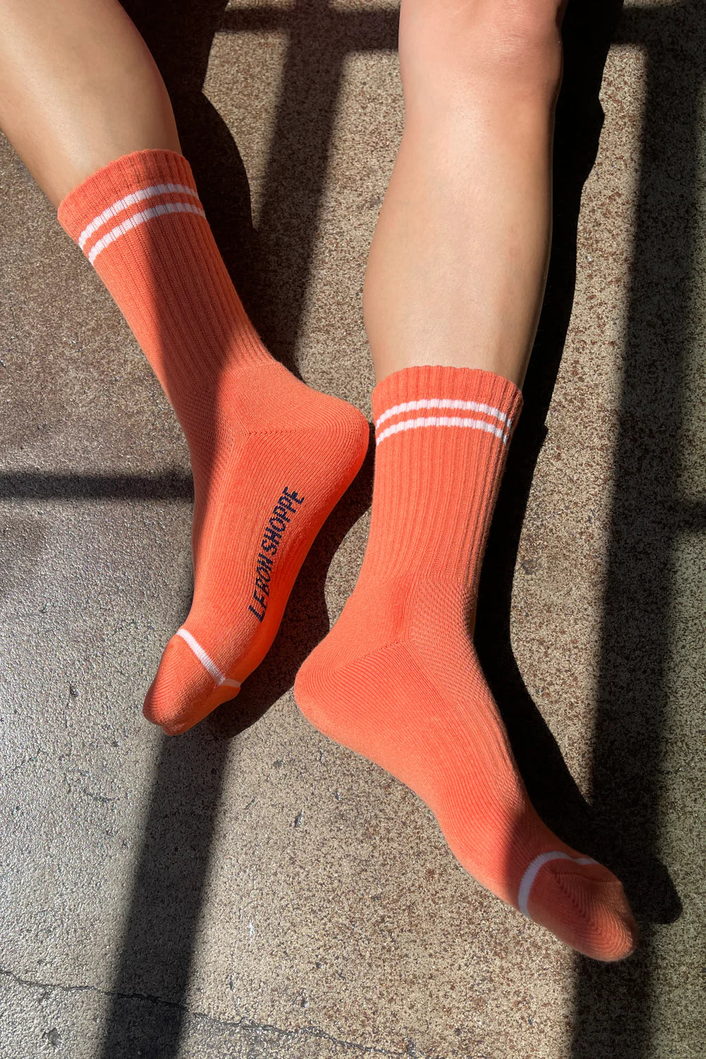 Le Bon Shoppe Orange Boyfriend Socks