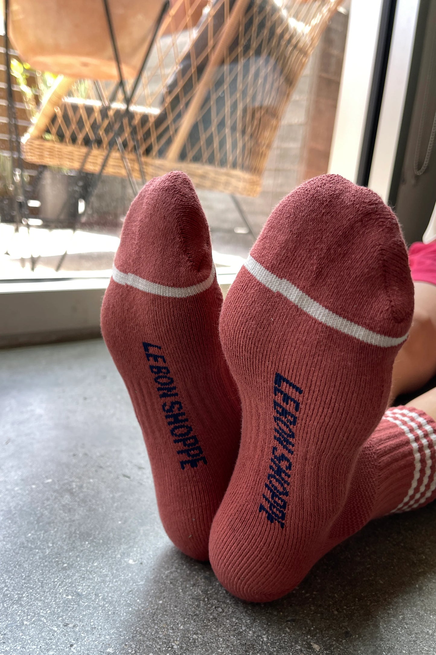 Le Bon Shoppe Terracotta Girlfriend Socks