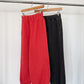 Le Bon Shoppe Coral Red French Terry Balloon Pants