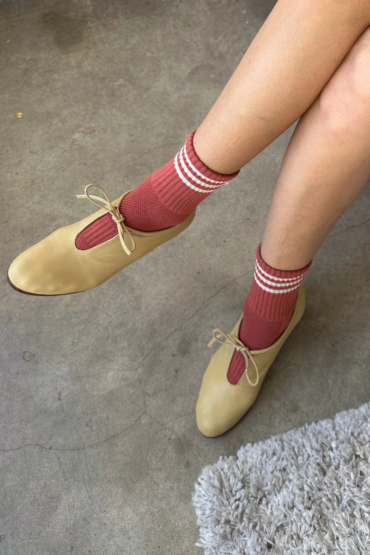 Le Bon Shoppe Terracotta Girlfriend Socks