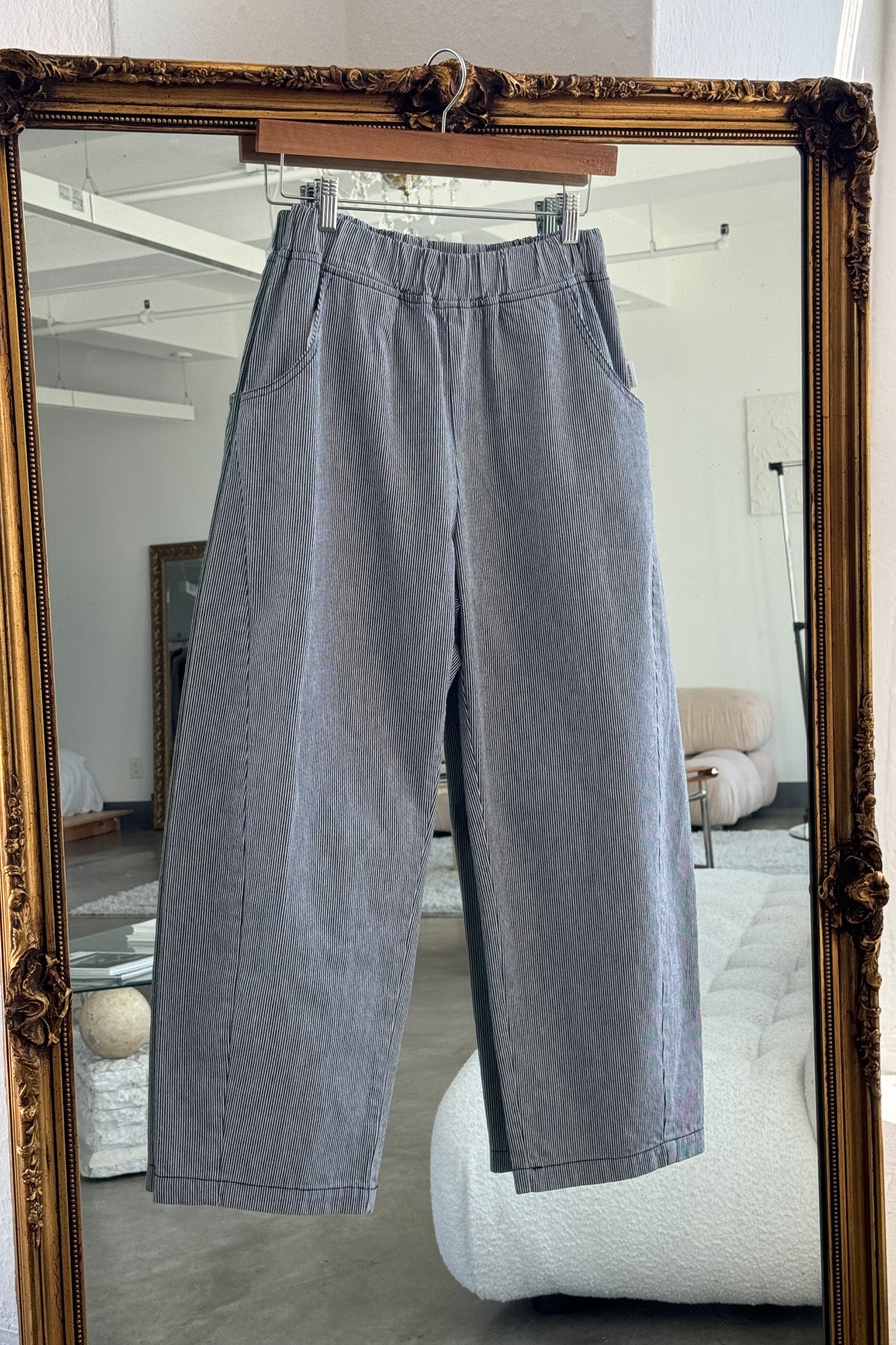 Le Bon Shoppe Blue Stripe Arc Pants