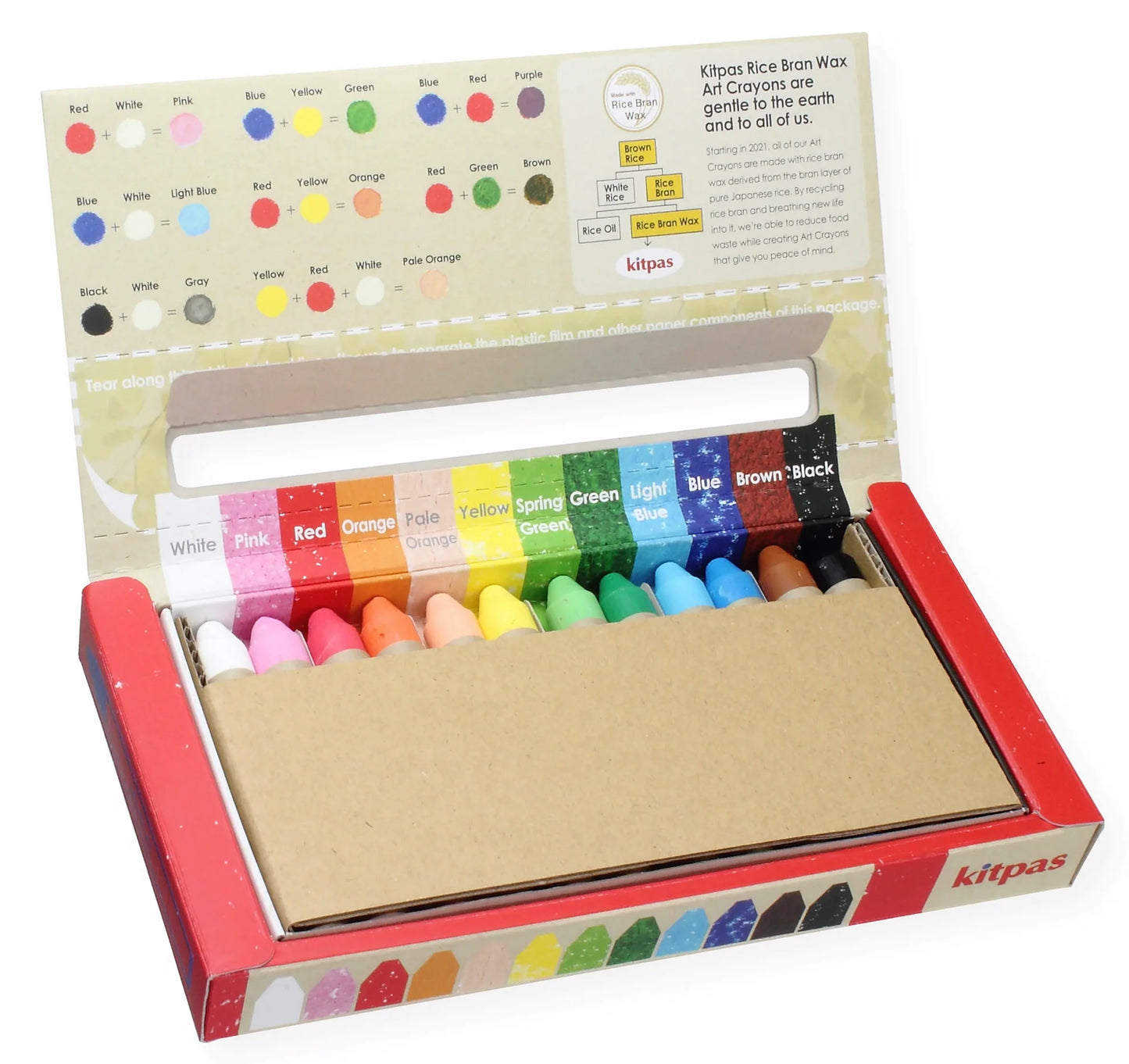 Kitpas Crayons Medium 12 Colours