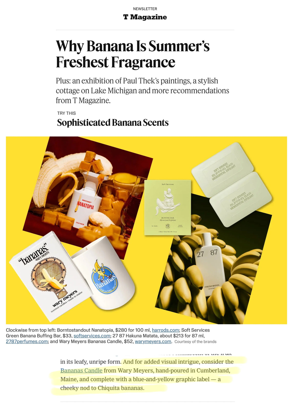 Bananas! Candle