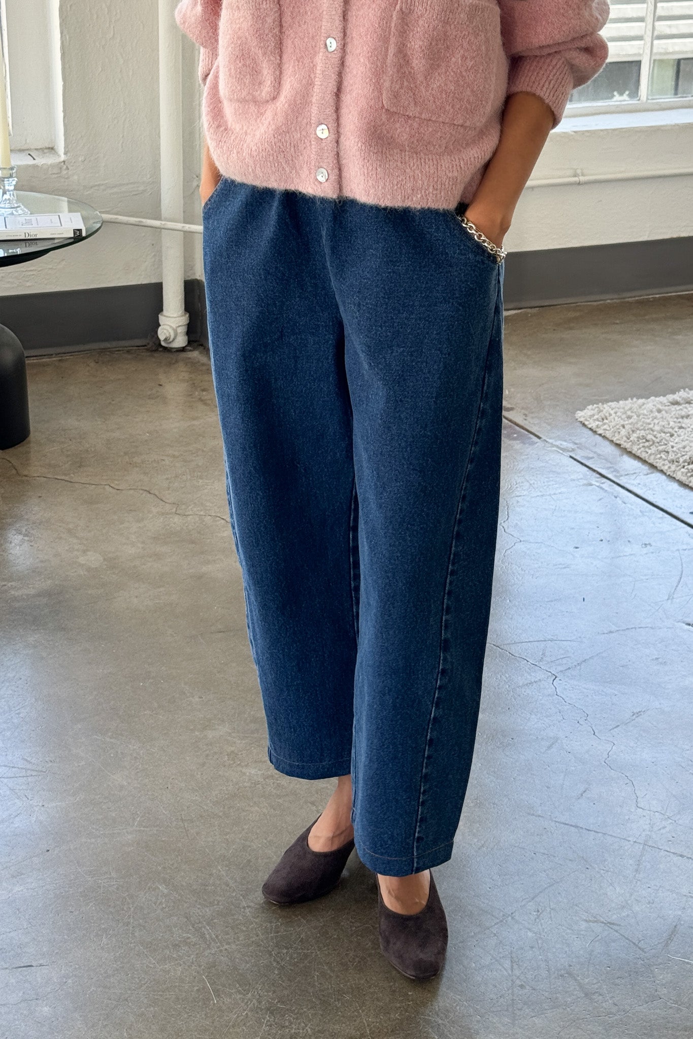 Le Bon Shoppe Blue Denim Arc Pants