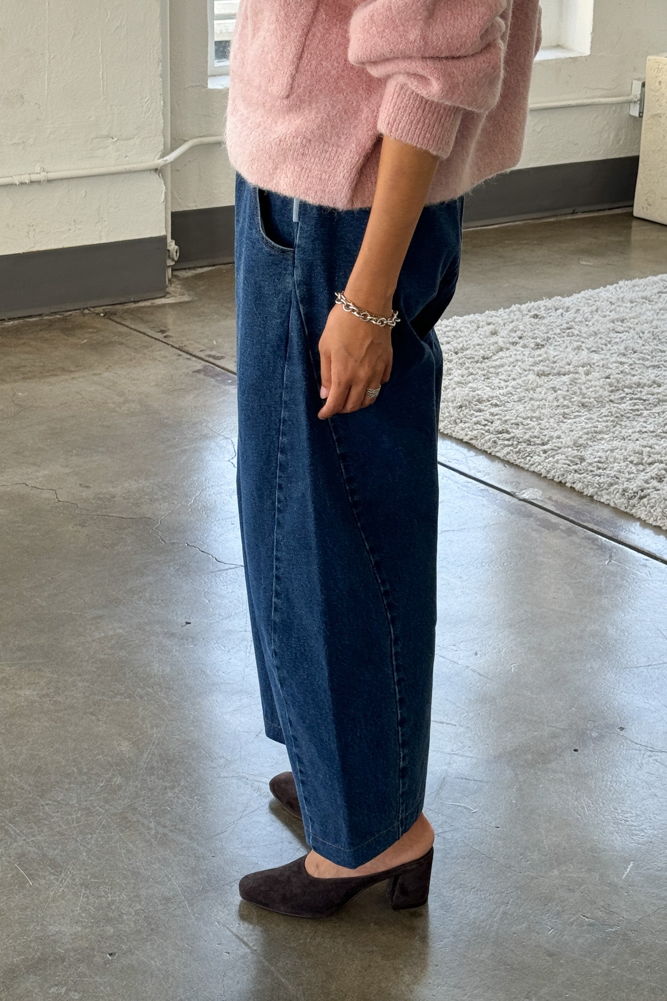 Le Bon Shoppe Blue Denim Arc Pants