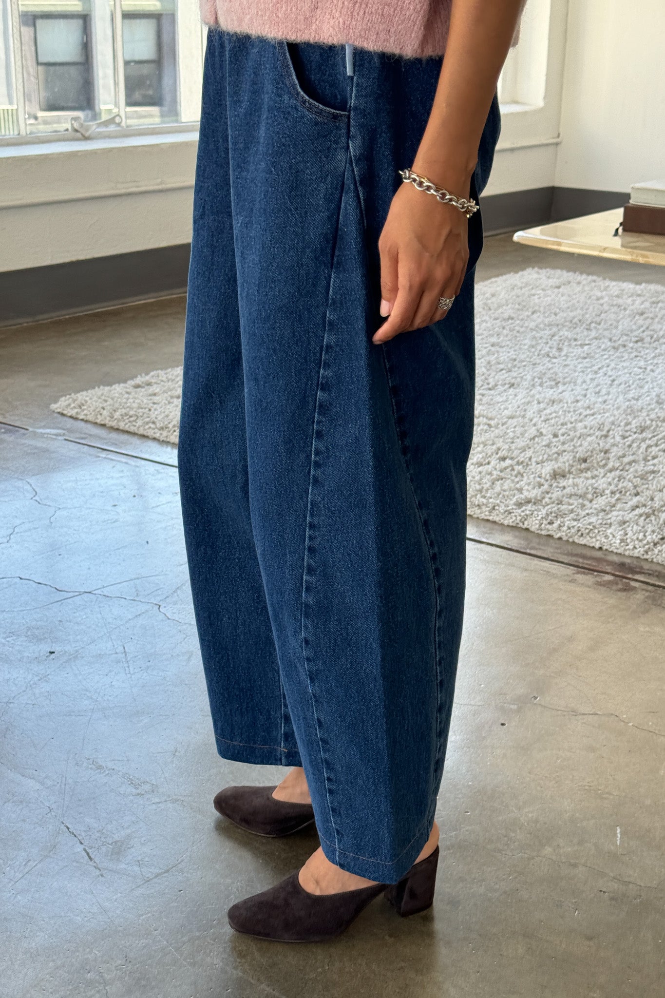 Le Bon Shoppe Blue Denim Arc Pants