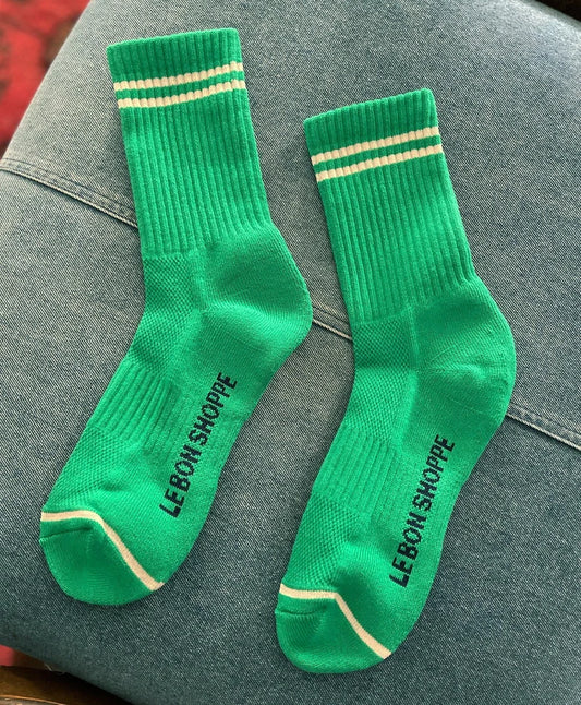 Le Bon Shoppe Kelly Green Boyfriend Socks