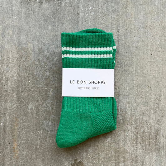 Le Bon Shoppe Kelly Green Boyfriend Socks