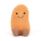 Jellycat Amuseables Bean plush with a soft gingery shell, goofy grin, and a cuddly, bean-shaped body, sitting upright and ready to bring smiles.