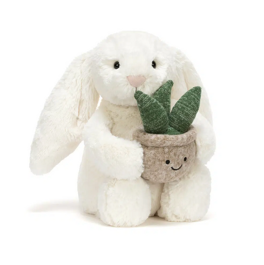 Jellycat Cream Bunny With Plant