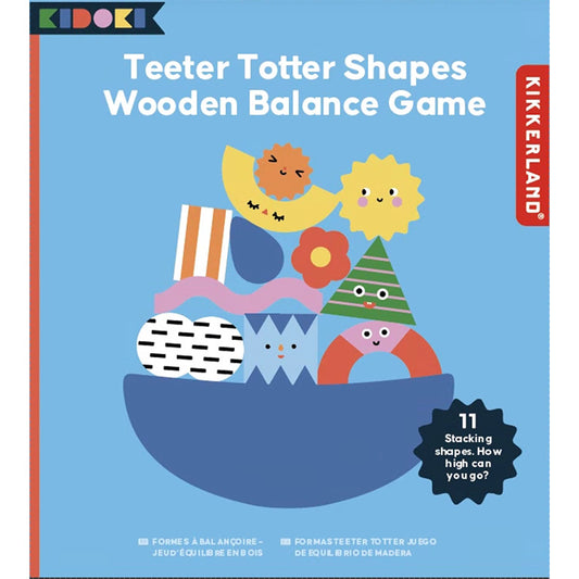 Teeter Totter Shape Wood Balance Game