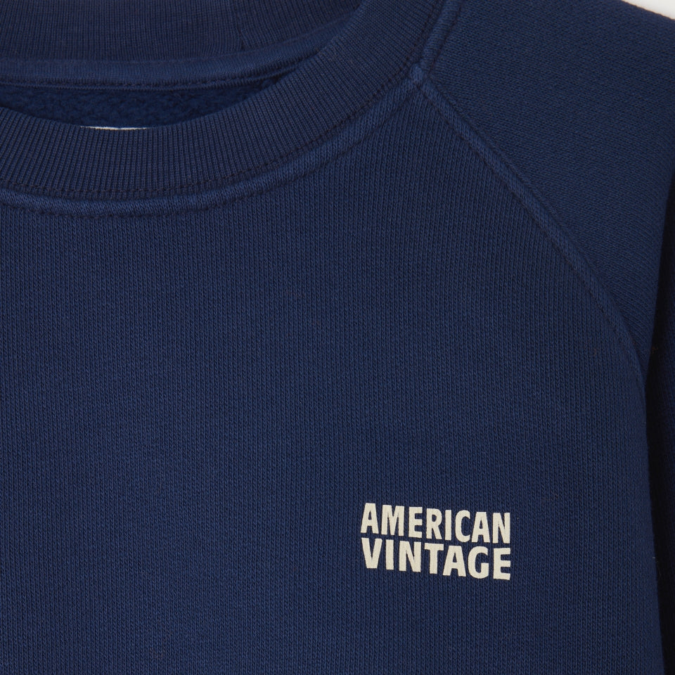 American Vintage Kids Vintage Navy Izubird Sweatshirt