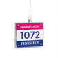 Marathon Bib Christmas Ornament