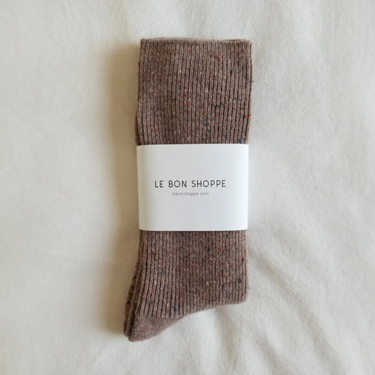 Le Bon Shoppe Mauve Snow Socks