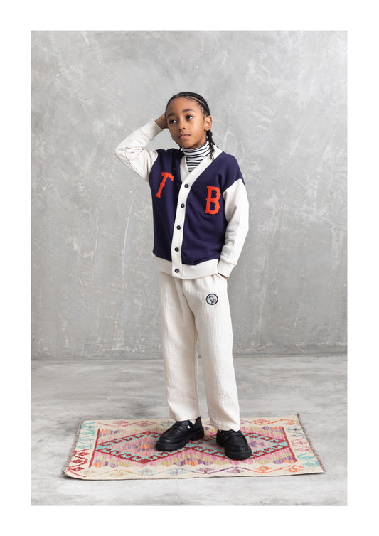 Tom & Boy Navy TB Varsity Cardigan