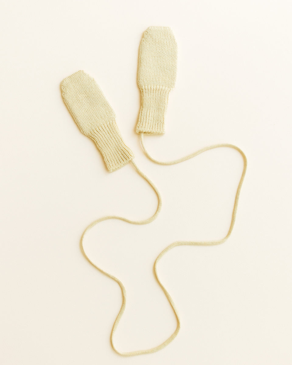 Light Yellow Fiza Mittens