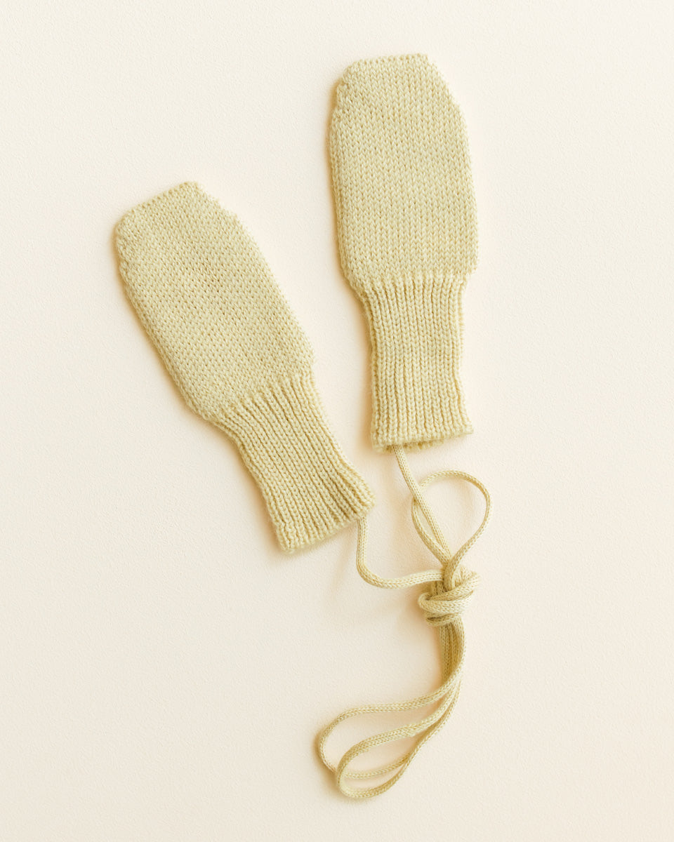 Light Yellow Fiza Mittens