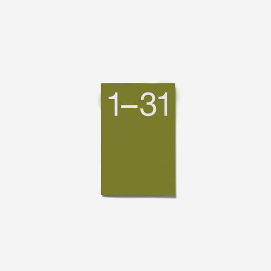 Green square with '1-31' text on a white background
