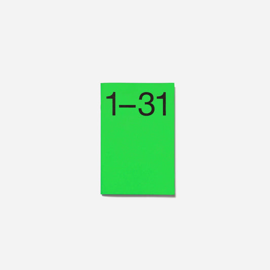 Green square with '1-31' text on a white background