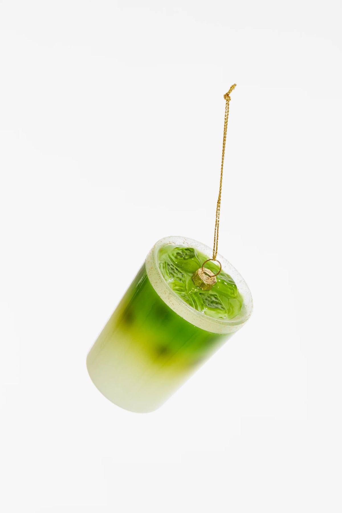 Iced Matcha Latte Christmas Ornament