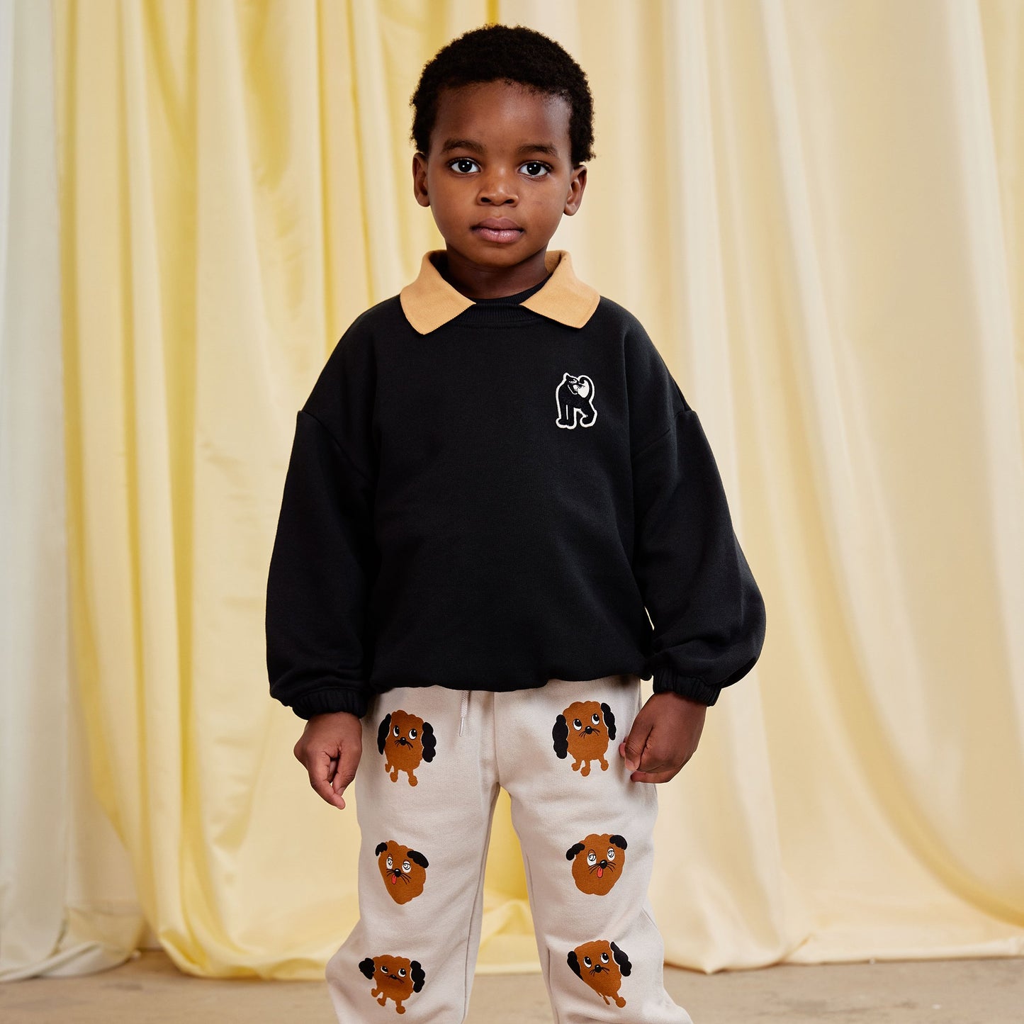 Mini Rodini Panther Patch Collar Sweatshirt