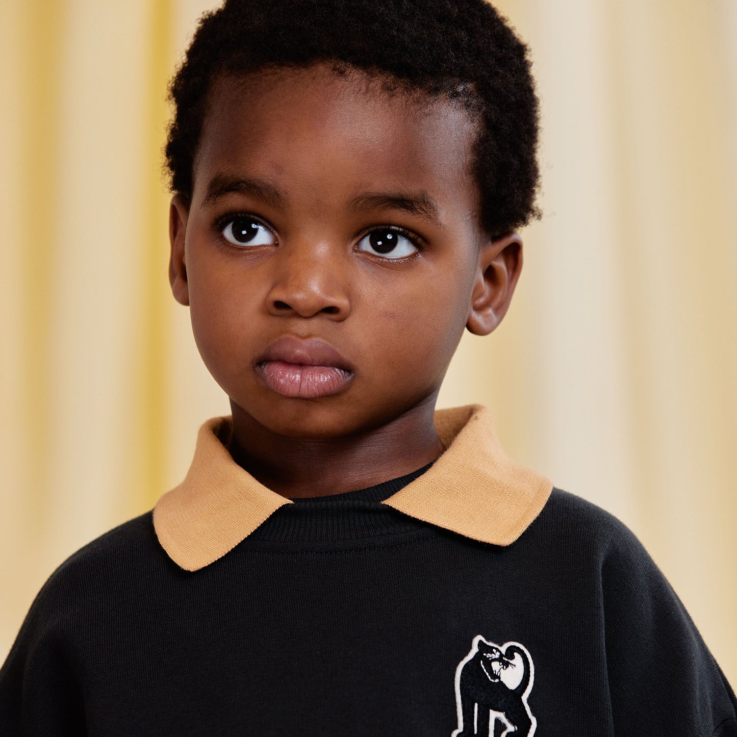 Mini Rodini Panther Patch Collar Sweatshirt